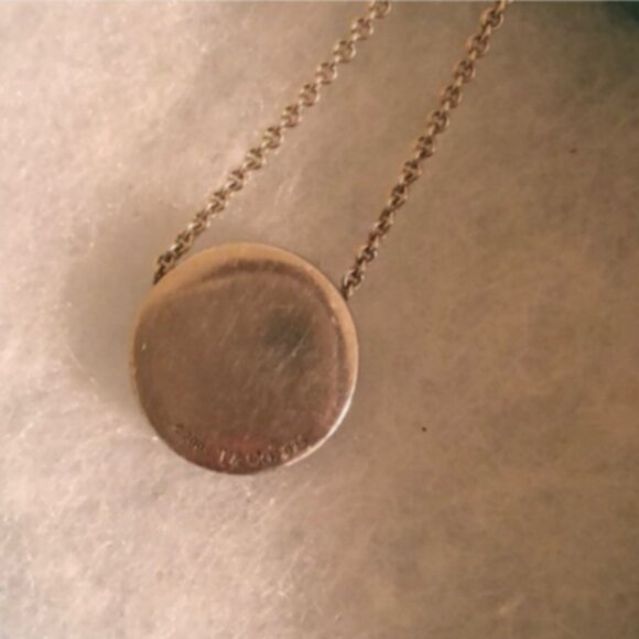 Tiffany & Co 1837 Round Concave Slide Pendant Necklace Sterling Silver, Retired - Picture 3 of 3